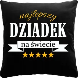 czarna-poduszka-na-dzien-dziadka-prezent-dla-dziadka-imie-i-twoj-tekst
