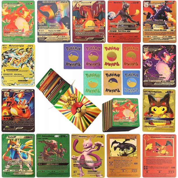 Kolorowe Karty Pokemon Sztuk Vmax Gx Wysokie Hp Erli Pl