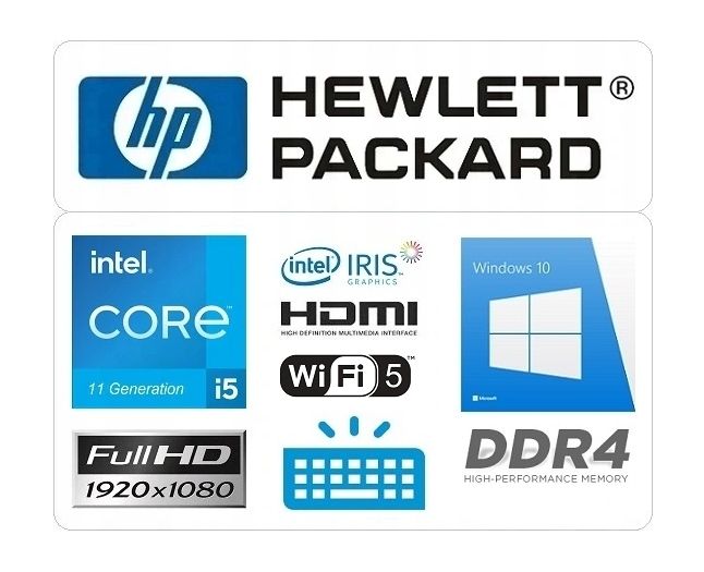 Laptop HP 17 i5 11GEN 16 512SSD FHD PODŚWIETLANA KLAWIATURA WINDOWS 11