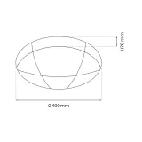 plafon-bob-40w-led-490-mm