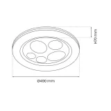 plafon-bubbles-48w-490-mm