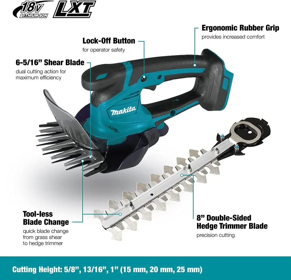 MAKITA DUM604ZX AKUMULATOROWE NOŻYCE DO TRAWY ŻYWOPŁOTU 18V