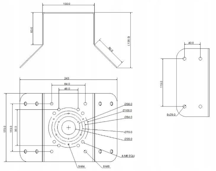 adapter-uchwyt-narozny-pfa151-marka-dahua-model-pfa151
