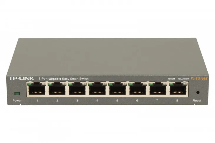 tp-link-przelacznik-smart-tl-sg108e-8x1gbe-waga-z-opakowaniem-0-65-kg-stan-nowy