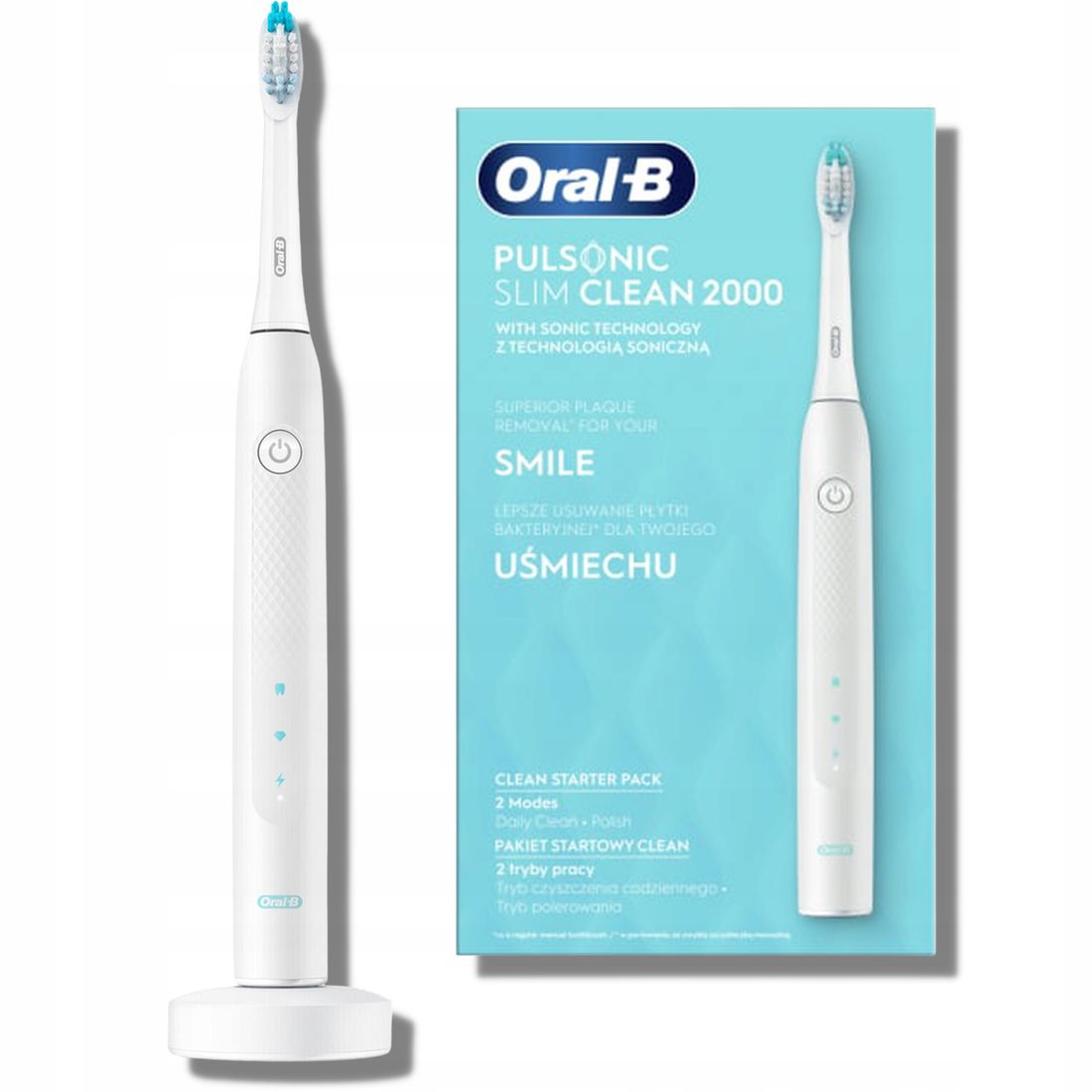 Szczoteczka Oral-B Pulsonic Slim 2000 Soniczna - ERLI.pl