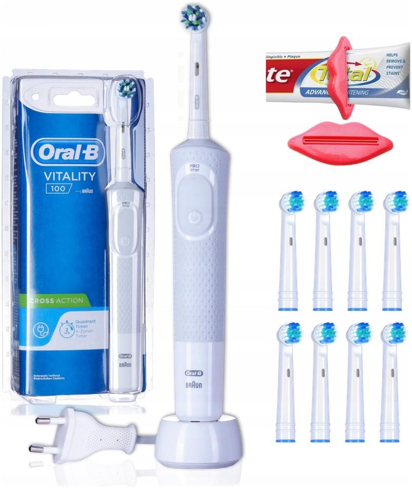 Szczoteczka Elektryczna Oral-B Vitality 100 Zestaw - ERLI.pl