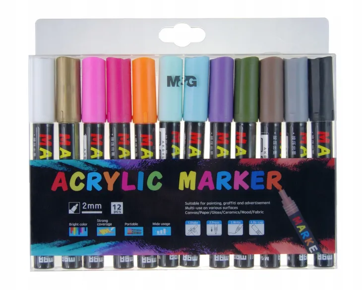 markery-akrylowe-1-2mm-12-kolorow-mg-waga-z-opakowaniem-0-33-kg