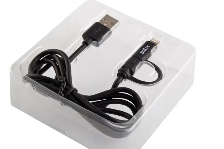 kabel-xqisit-micro-usb-na-lightning-2w1-1m-stan-nowy