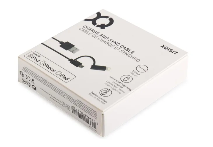 kabel-xqisit-micro-usb-na-lightning-2w1-1m-stan-nowy
