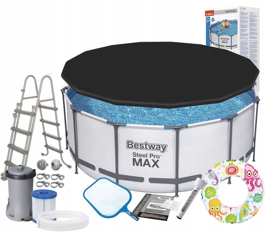 BESTWAY 56420 12w1 366x122cm BASEN STELAŻOWY - ERLI.pl