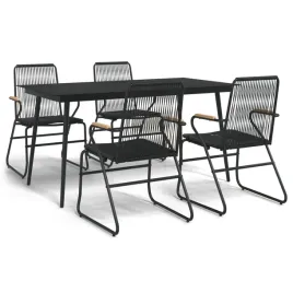 5-czesciowy-zestaw-mebli-ogrodowych-czarny-rattan-pvc