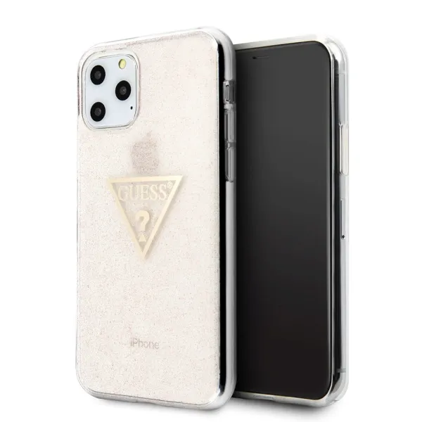 guess-hardcase-glitter-triangle-etui-do-apple-iphone-11-pro-pink