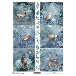 papier-ryzowy-do-decoupage-a4-zwierzeta-lis-sarna