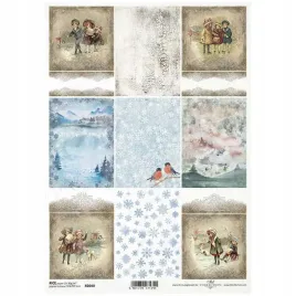 papier-ryzowy-decoupage-zimowe-tla-dzieci-vintage