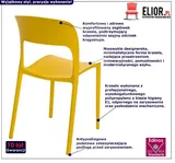 zolte-minimalistyczne-krzeslo-z-oparciem-deliot-2x-stan-nowy