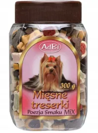 miesne-treserki-dla-psa-mix-smakow-300g-miekkie-przysmaki-kostki-serca-adbi
