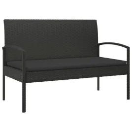 lawka-ogrodowa-z-poduszka-czarna-105-cm-polirattan
