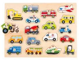 lelin-drewniane-puzzle-montessori-pojazdy-ukladanka-z-uchwytami-transport