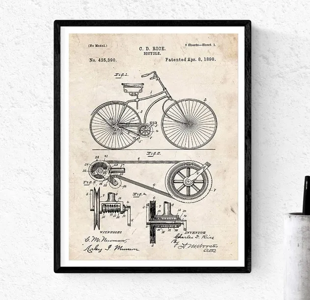 plakat-rower-patentowy-a3-stan-nowy