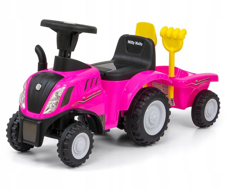 Фото - Каталка (толокар) Milly Mally Pojazd New Holland T7 Traktor Pink 