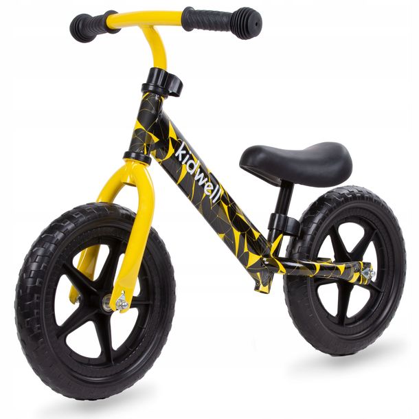 Фото - Дитячий велосипед KidWell ﻿Rowerek biegowy  Rebel Yellow koła 12" 