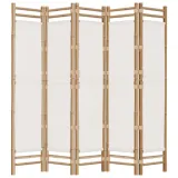 skladany-parawan-5-panelowy-200-cm-bambus-i-plotno