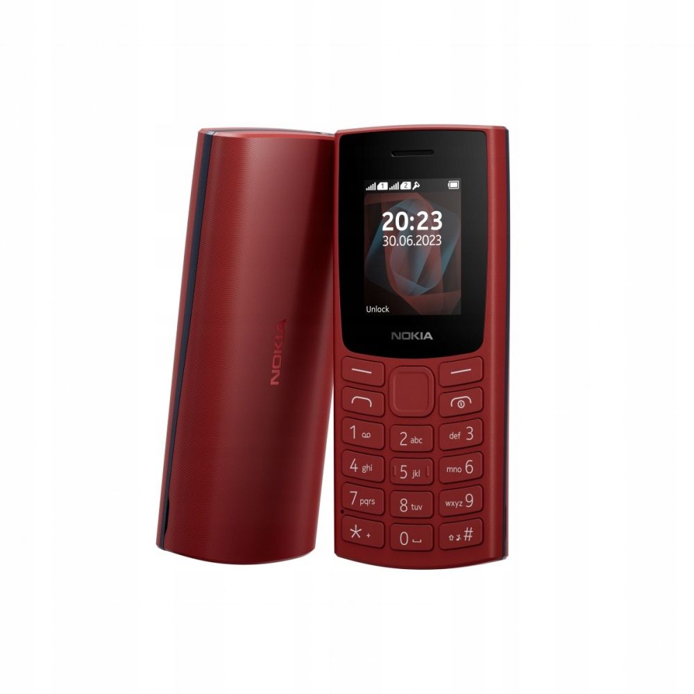 Telefon NOKIA 105 (2023) Dual Sim TA-1557 Czerwony - ERLI.pl