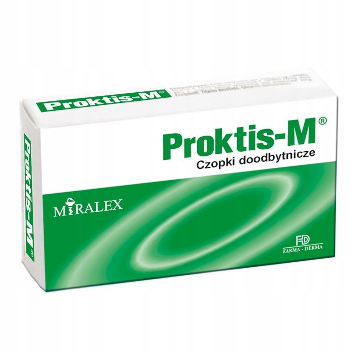 Proktis M czopki x 10 czopków - ERLI.pl