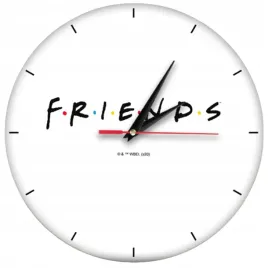 zegar-scienny-matowy-friends-bialy