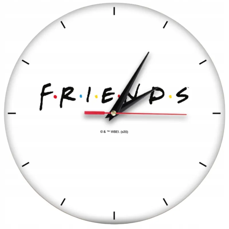 zegar-scienny-matowy-friends-bialy