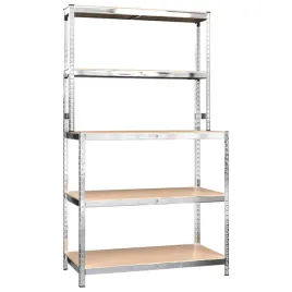 stol-roboczy-z-polkami-srebrny-stal-i-material-drewnopochodny