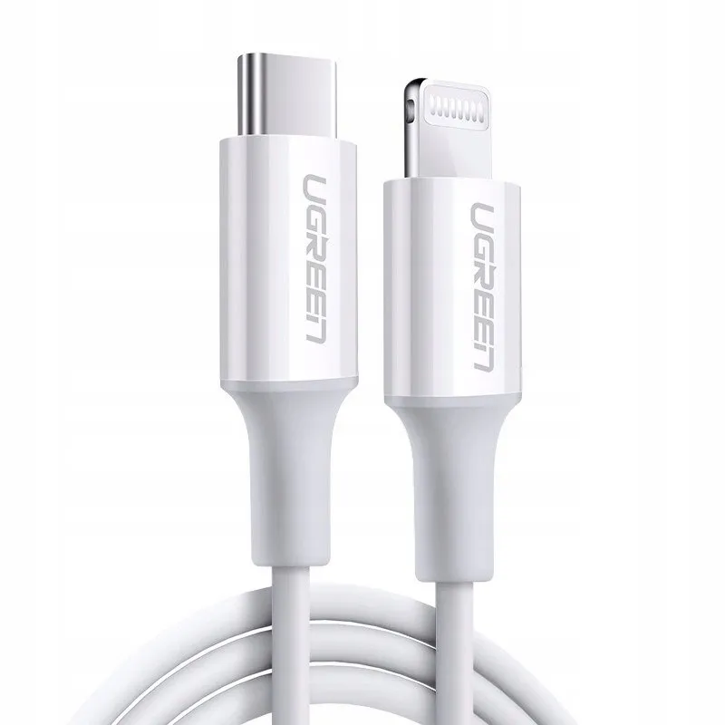 kabel-ugreen-usb-typ-c-apple-lightning-1-m-bialy
