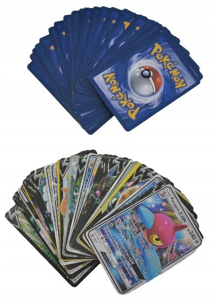 KARTY POKEMON ZESTAW KOLEKCJONERSKI 100 SZTUK 