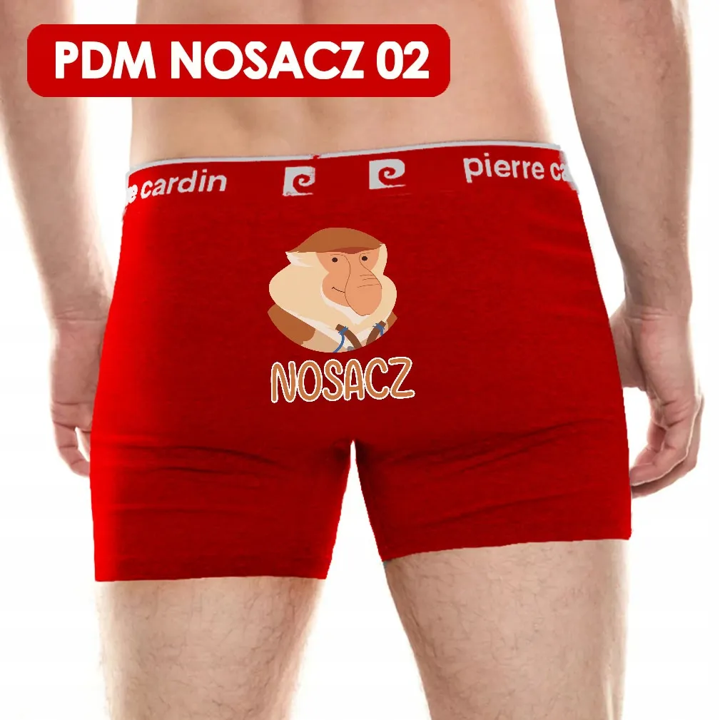 BOKSERKI MĘSKIE r.XXL PDM ŚMIESZNE 36 CZERWONE – 150360527