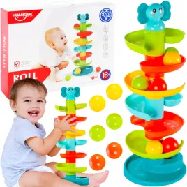 zabawka-sensoryczna-dla-dzieci-wieza-z-pileczkami-zjezdzalnia-pilek-kulek