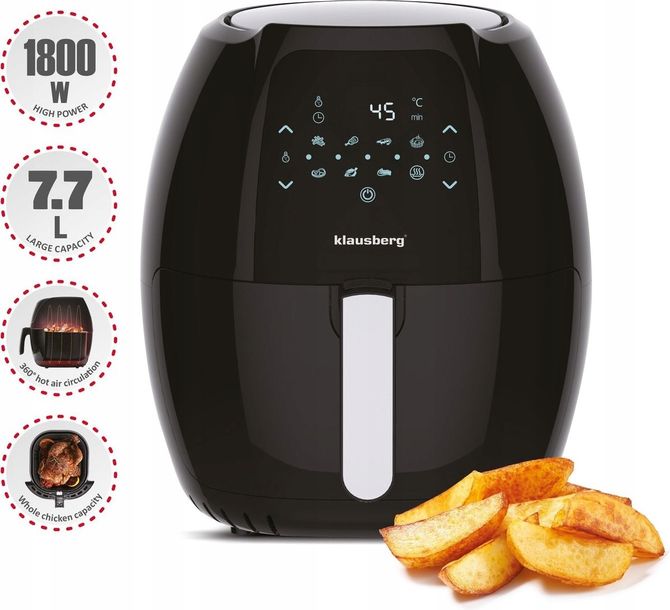 Frytownica BEZTŁUSZCZOWA Frytkownica 7,7L 1800 wat