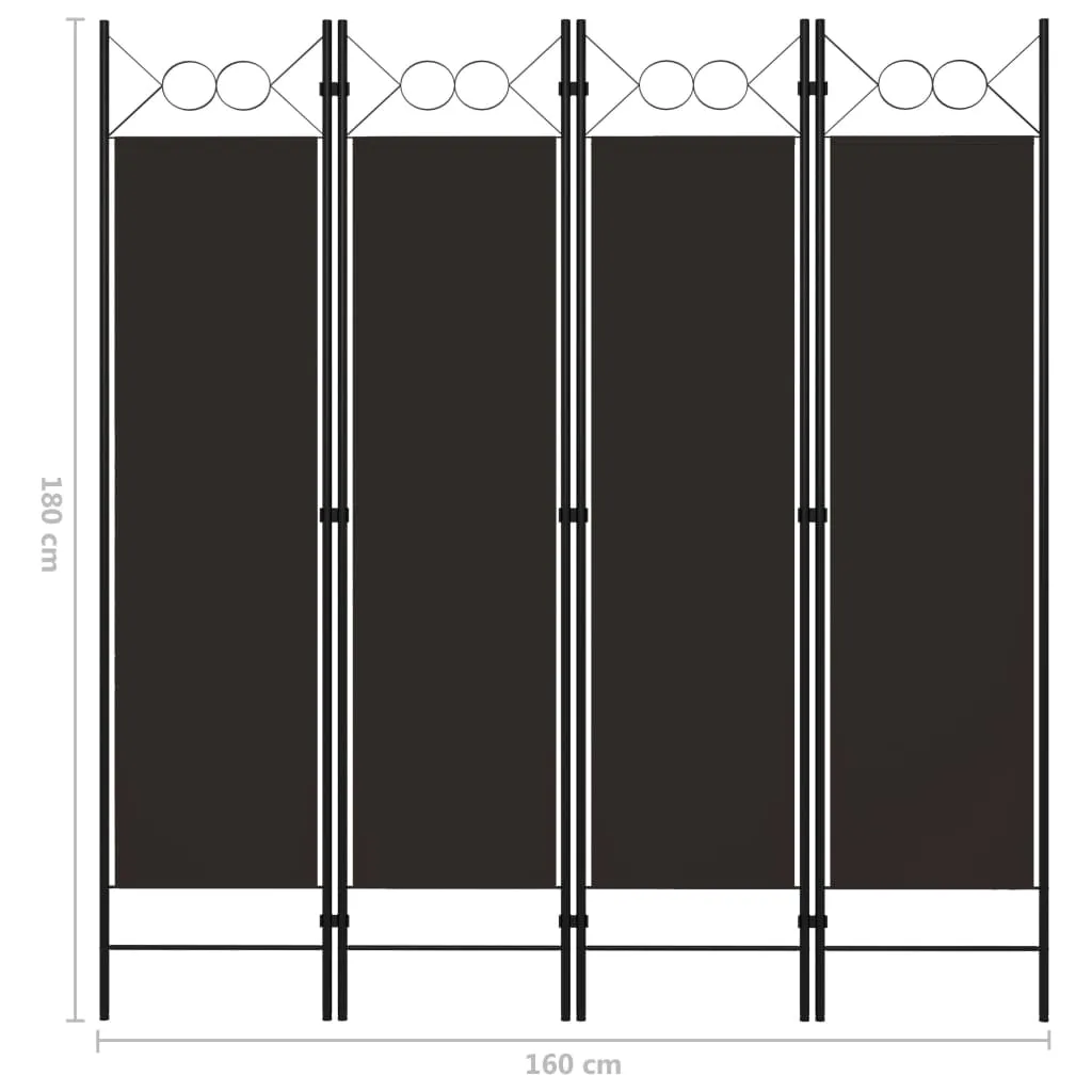 parawan-4-panelowy-brazowy-160-x-180-cm