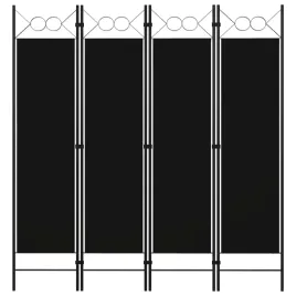 parawan-4-panelowy-czarny-160-x-180-cm