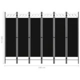 parawan-6-panelowy-czarny-240-x-180-cm-stan-nowy