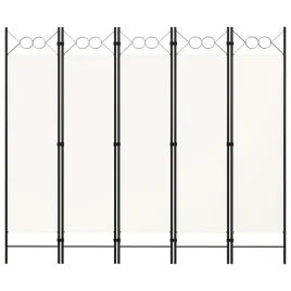 parawan-5-panelowy-bialy-200-x-180-cm