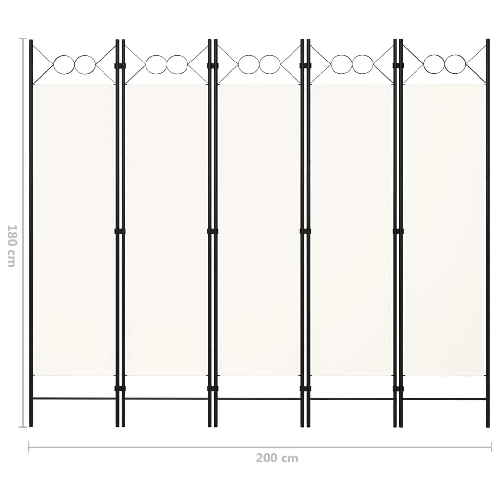 parawan-5-panelowy-bialy-200-x-180-cm