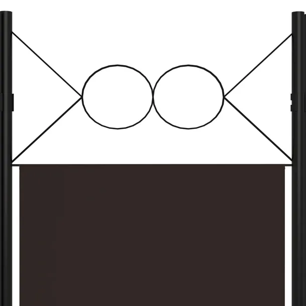 parawan-5-panelowy-brazowy-200-x-180-cm
