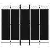 parawan-5-panelowy-czarny-200-x-180-cm