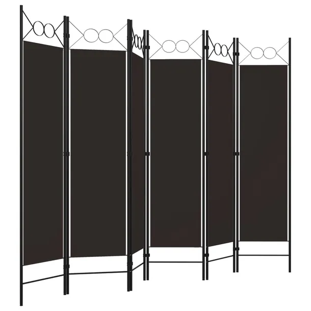 parawan-6-panelowy-brazowy-240-x-180-cm