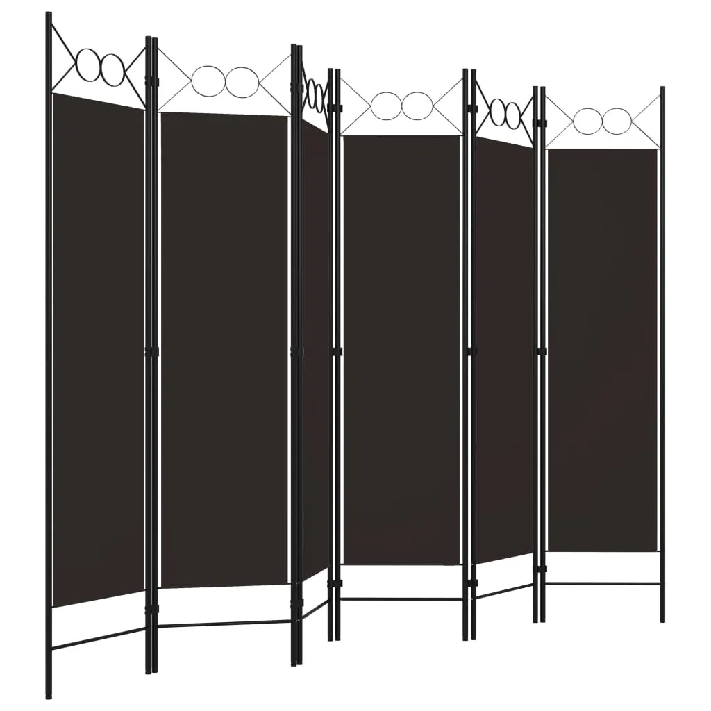 parawan-6-panelowy-brazowy-240-x-180-cm