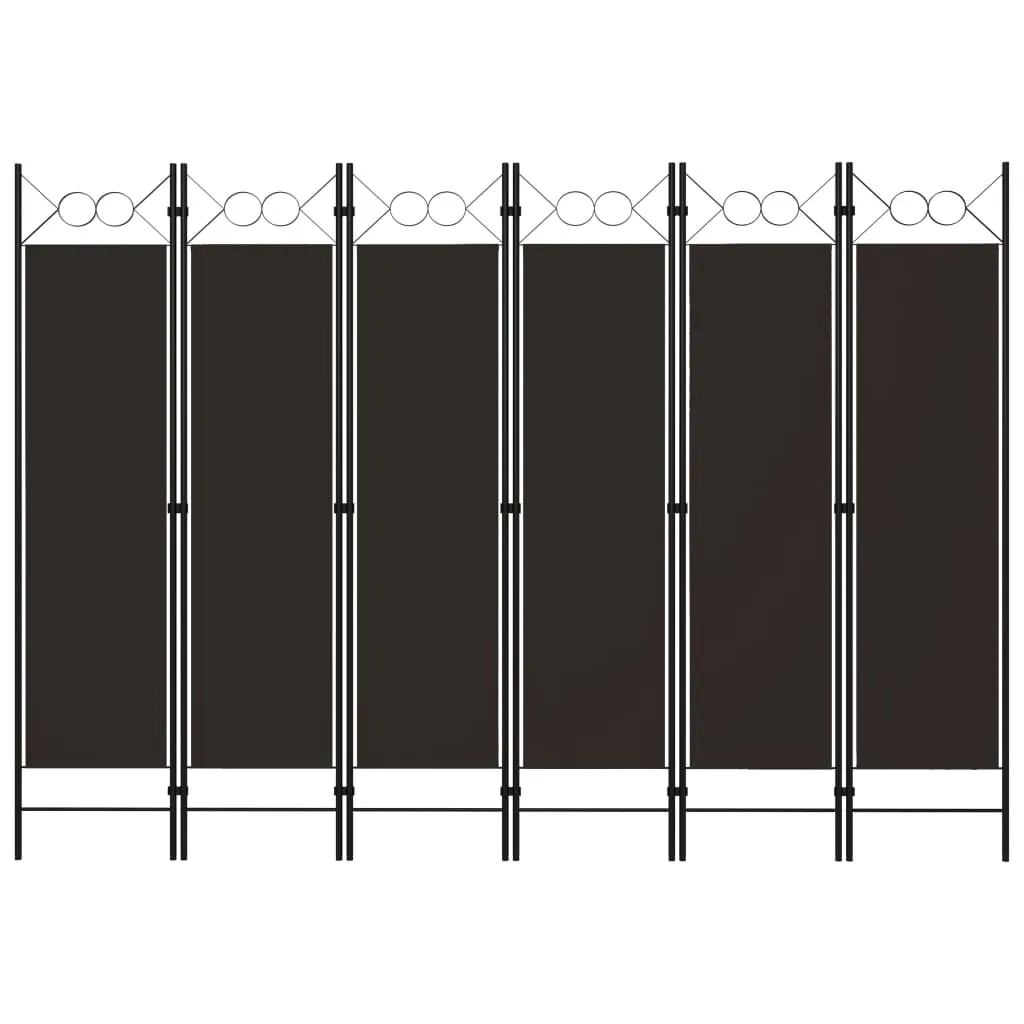 parawan-6-panelowy-brazowy-240-x-180-cm