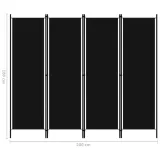parawan-4-panelowy-czarny-200-x-180-cm-stan-nowy