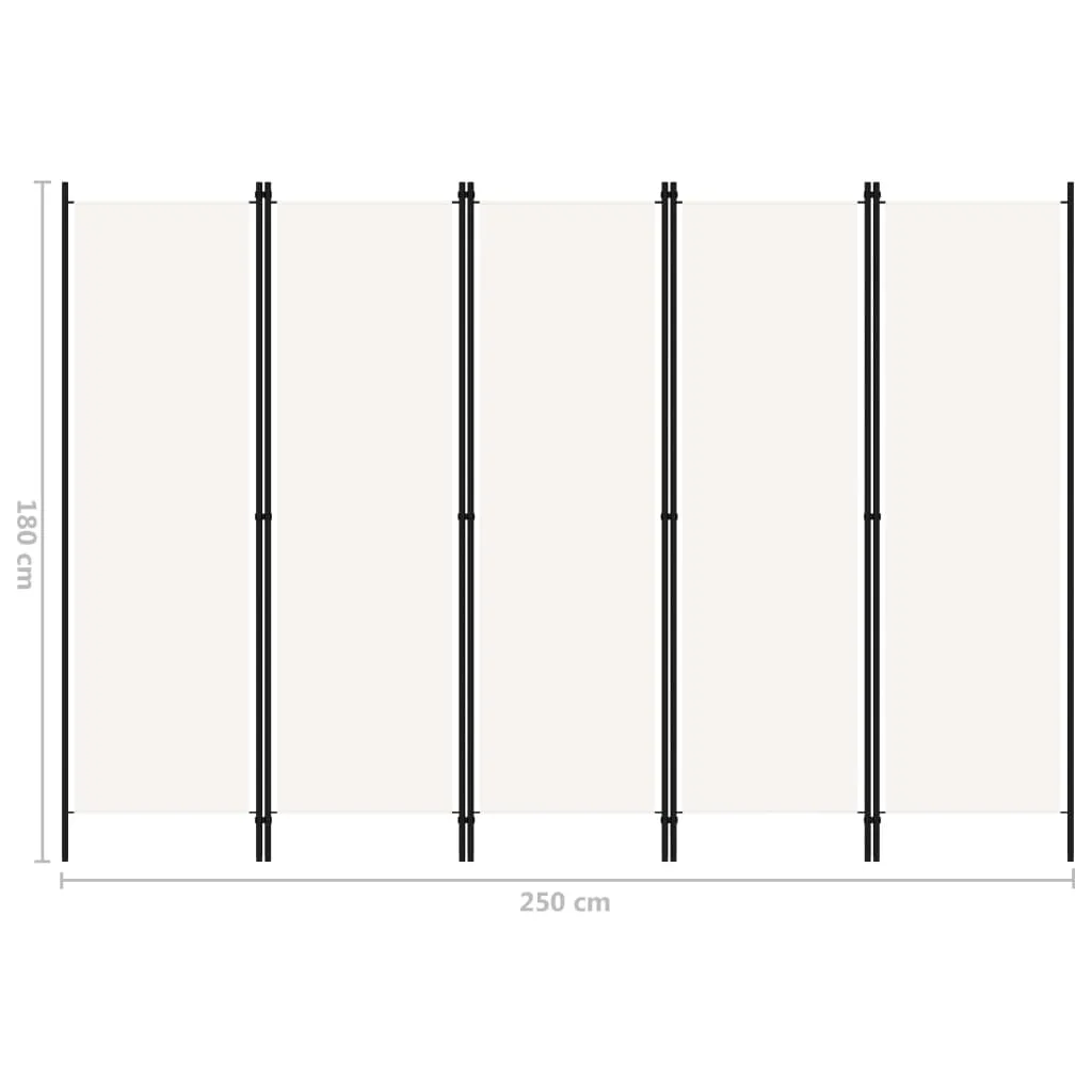 parawan-5-panelowy-bialy-250-x-180-cm