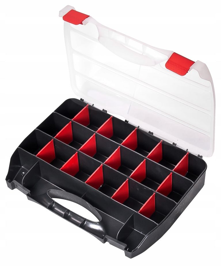 ORGANIZER 36 CZARNY SKRZYNKA NARZĘDZIOWA POJEMNIK – 150959019 - ERLI.pl