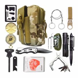 Zdjęcie produktu ZESTAW SURVIVALOWY PRZETRWANIA 13W1 SURVIVAL BAG ZS-1 moro